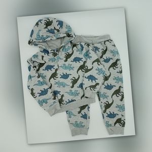 Little Lad Toddler Boy 3T Dino 2-Piece Jogger Set